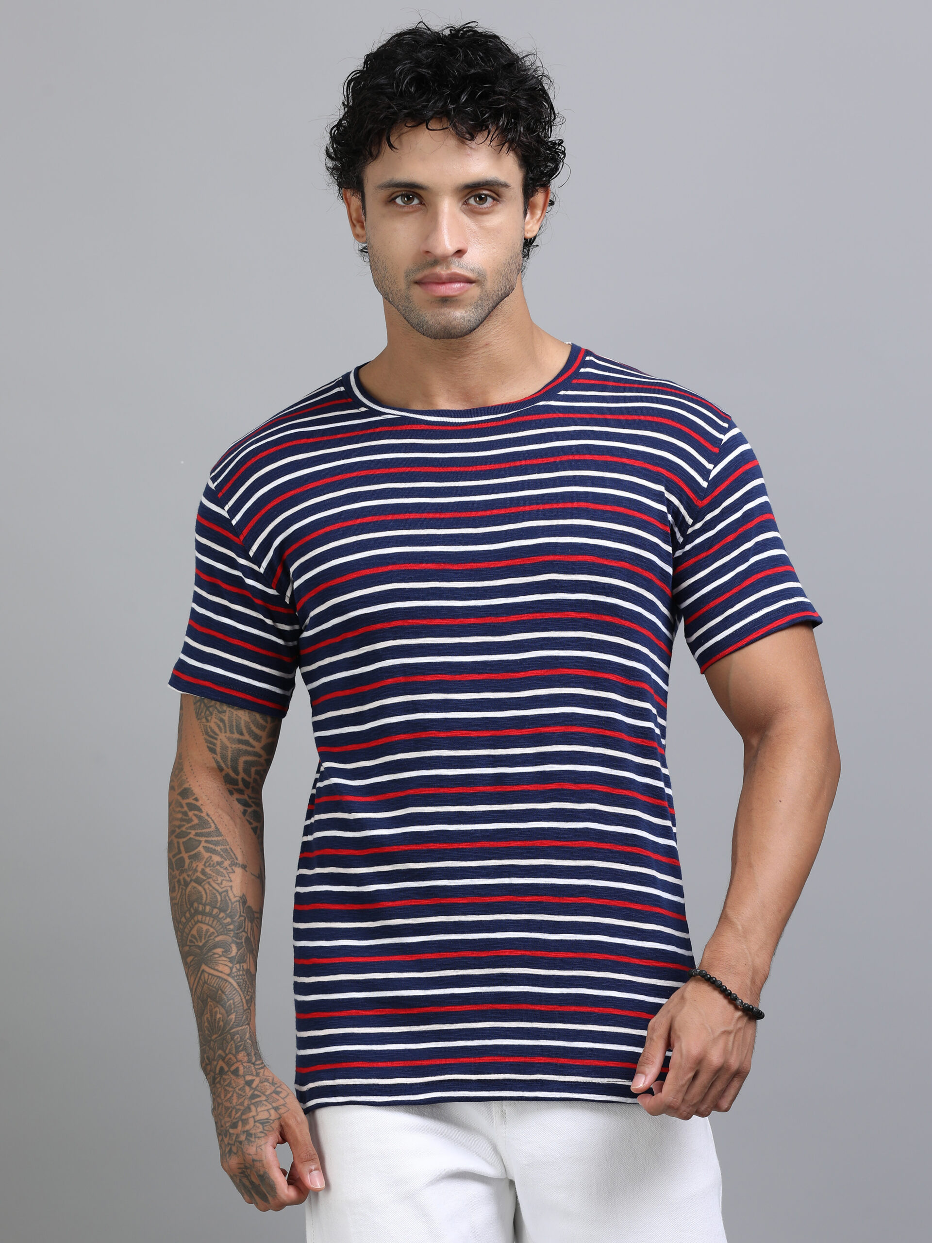 Black And White Striped T-Shirt